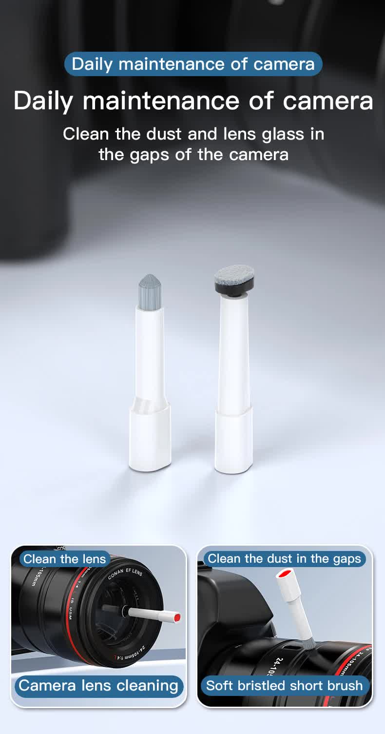 White 22-in-1 Electronics Cleaning Kit - for Keyboards, Airpods, Laptops, Cell Phones, Cameras V888-ELOSUNG26191
