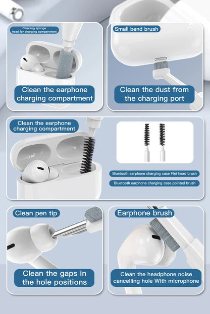 Black brown 22-in-1 Electronics Cleaning Kit - for Keyboards, Airpods, Laptops, Cell Phones, Cameras V888-ELOSUNG26193