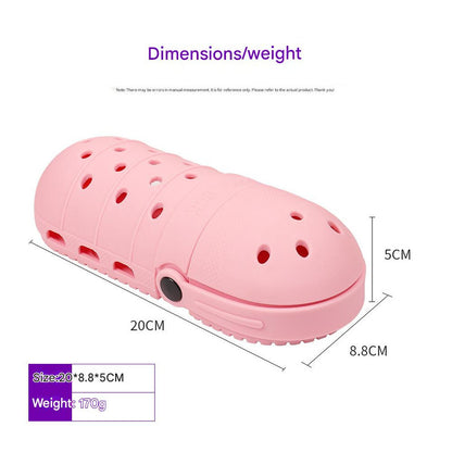 2 - pcs Pink Cute Clog-Shaped Pen Holder for Desk Organization V888-ELOSUNG26246