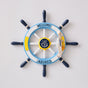 Nautical Wooden Rudder Wall Decor - 34cm Coastal Home Decor Accent (Yellow Rudder) V888-ELOSUNG26258