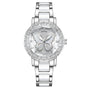 Women's Butterfly Quartz Watch with Ceramic Steel Strap and Luminous Hands (Silver shell white surface steel V888-ELOSUNG26277