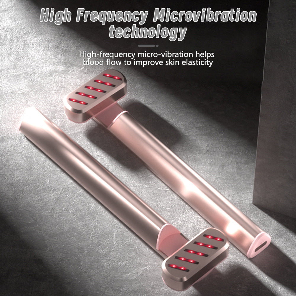 Rose Gold Anti-Aging Eye Care Device - 42 degrees C Heat, Red Light, High-Frequency Vibration V888-ELOSUNG26284