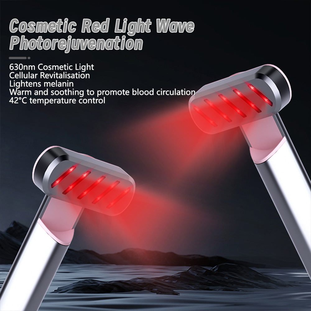 Rose Gold Anti-Aging Eye Care Device - 42 degrees C Heat, Red Light, High-Frequency Vibration V888-ELOSUNG26284