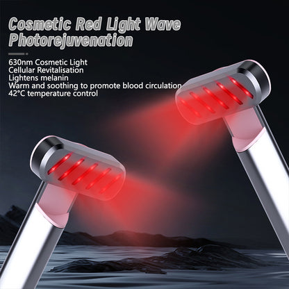 Rose Gold Anti-Aging Eye Care Device - 42 degrees C Heat, Red Light, High-Frequency Vibration V888-ELOSUNG26284