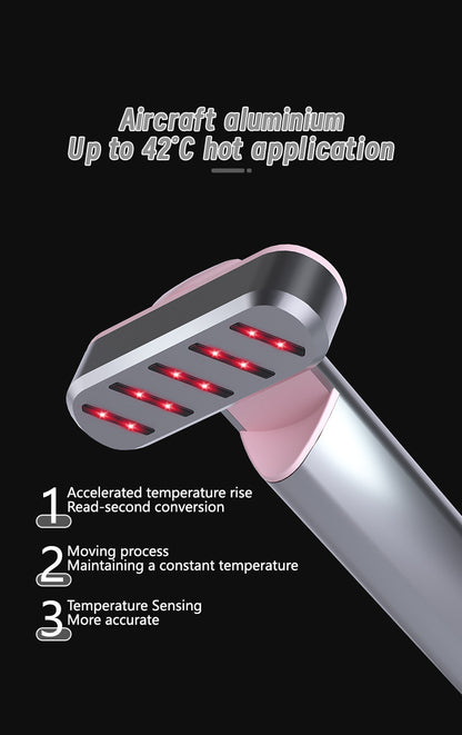Rose Gold Anti-Aging Eye Care Device - 42 degrees C Heat, Red Light, High-Frequency Vibration V888-ELOSUNG26284