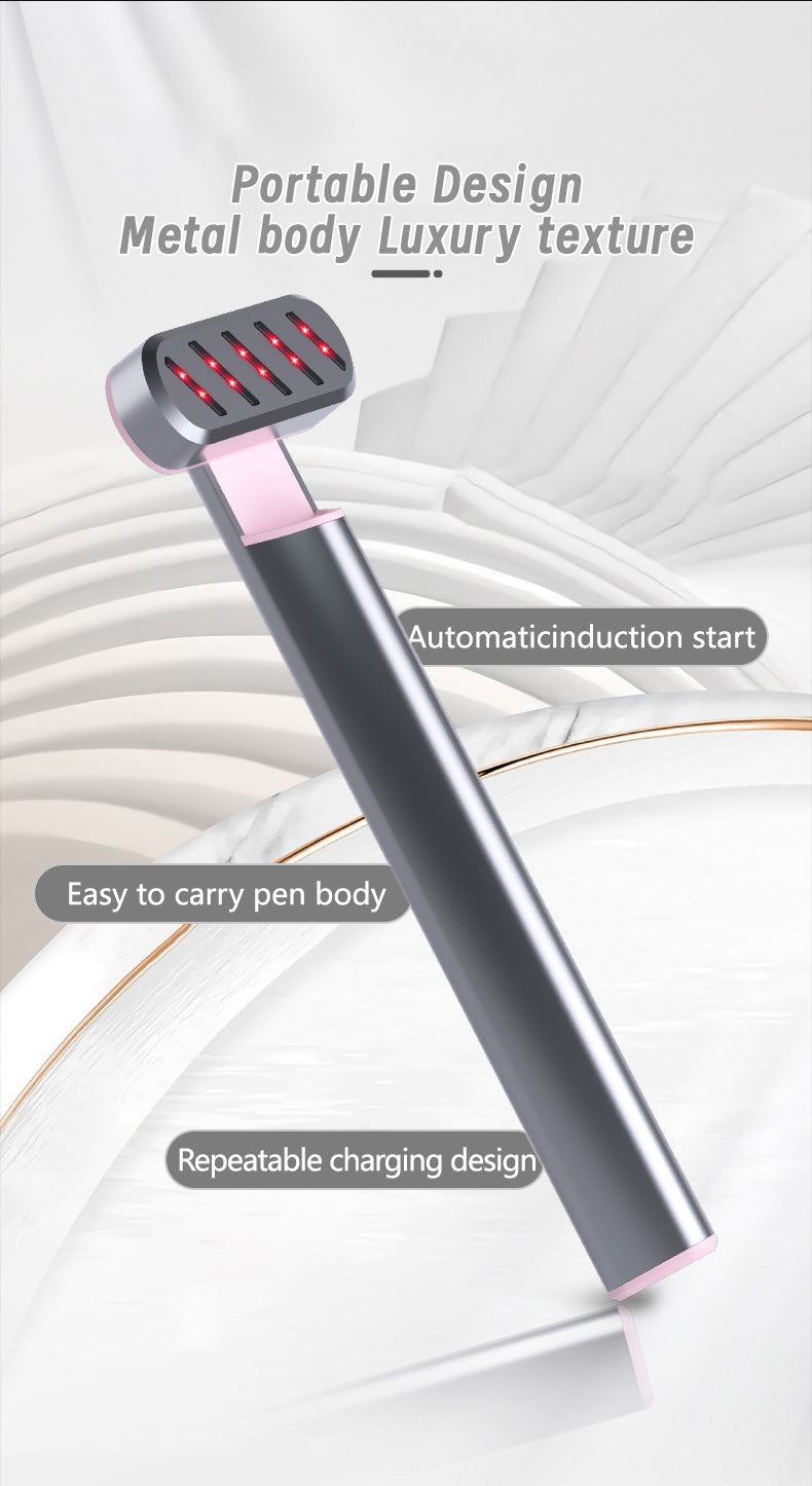 Rose Gold Anti-Aging Eye Care Device - 42 degrees C Heat, Red Light, High-Frequency Vibration V888-ELOSUNG26284