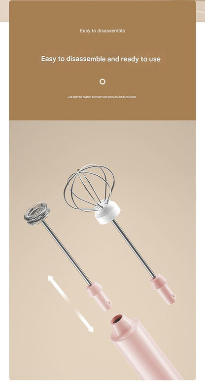 Green Cordless Drink Mixer & Frother Wand - USB Powered(Spring bubbler head) V888-ELOSUNG26375