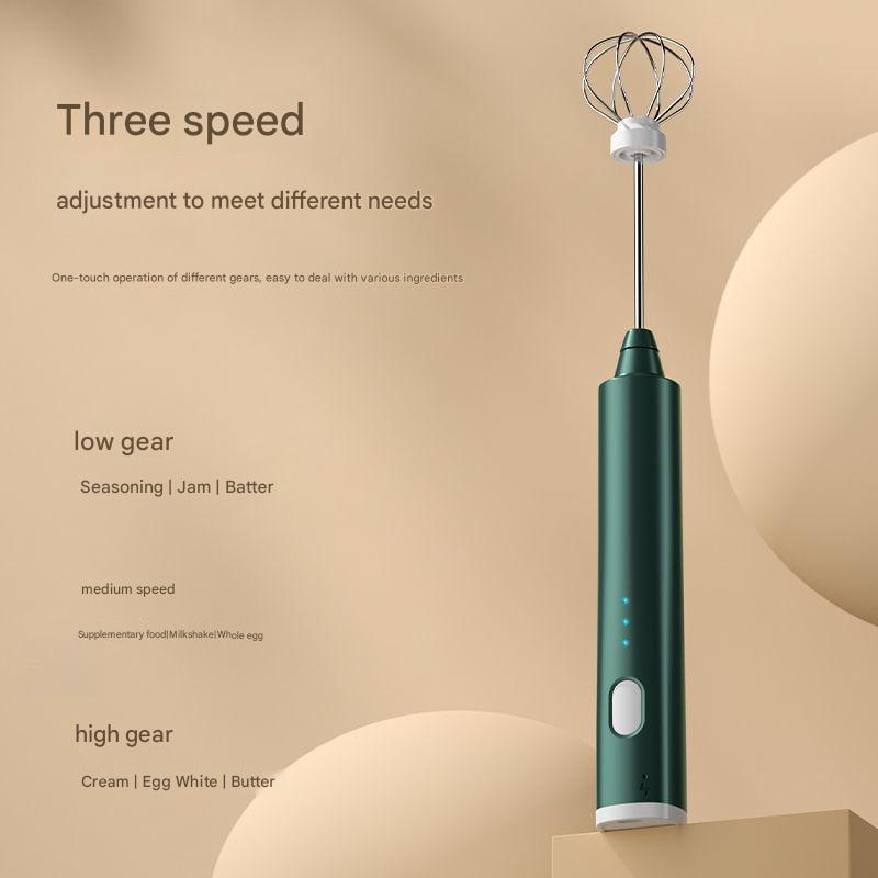 Pink Cordless Egg Beater & Cream Whipper - USB Powered Hand Mixer(Balloon Head) V888-ELOSUNG26378