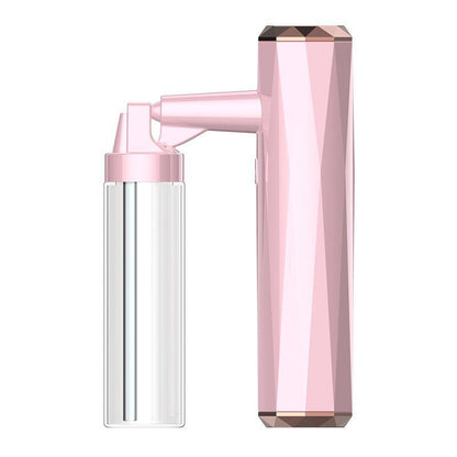 Pink Rechargeable Facial Oxygen Sprayer - Home Use Nano Mist Beauty Tool V888-ELOSUNG26386
