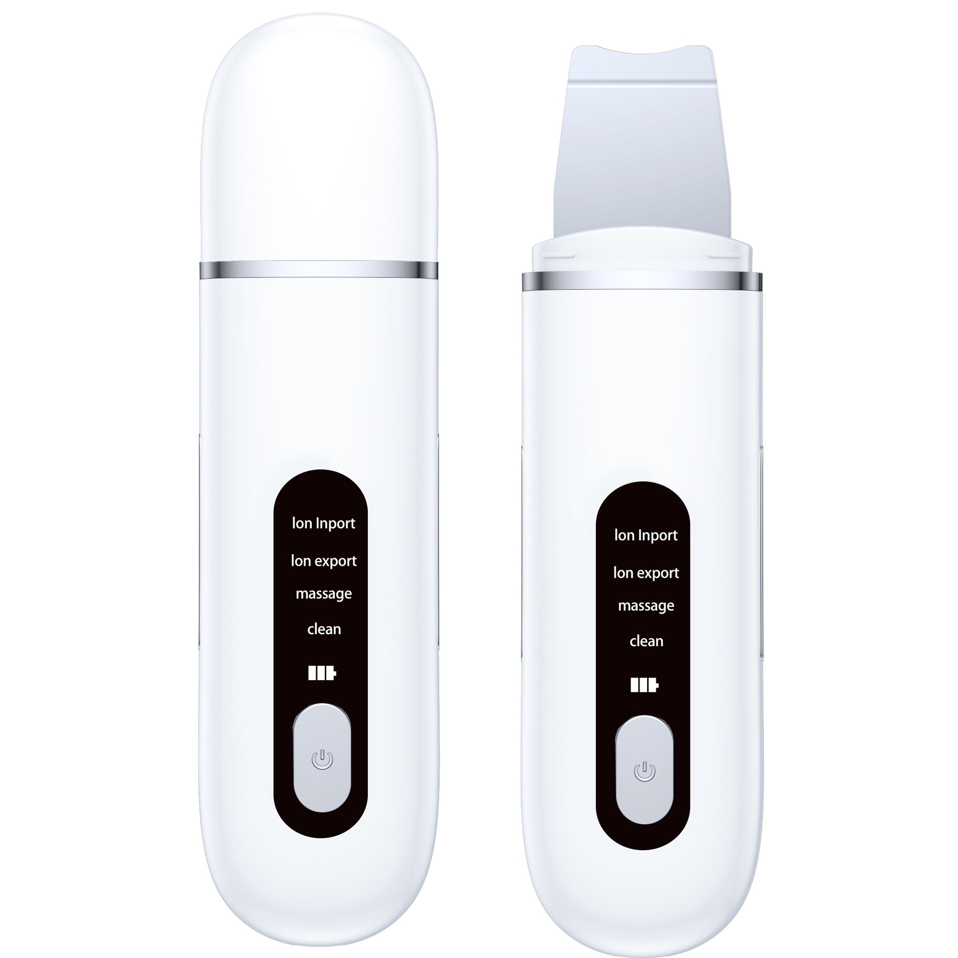 Rechargeable Ultrasonic Facial Spatula - Deep Pore Cleanser & Exfoliator V888-ELOSUNG26398
