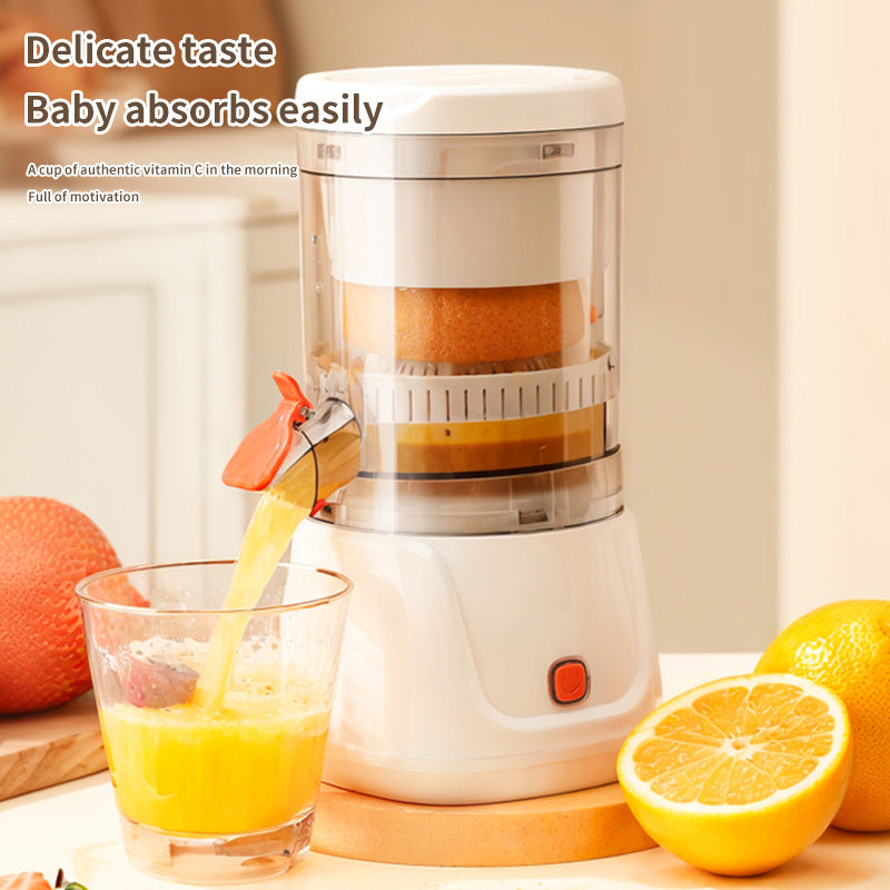 White Electric Citrus Juicer Press - Portable, Large Caliber, One-Click Operation(7.4v1600mAh battery) V888-ELOSUNG26401