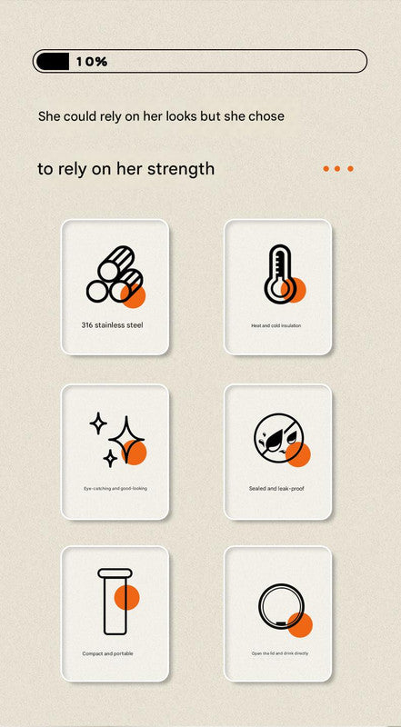 Mini Insulated Coffee Cup - 316 Stainless Steel, Portable & Stylish - Silver drink (300ml) V888-ELOSUNG26419
