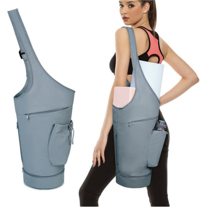 Blue All-in-One Yoga Sling Bag - Fits Mat & Gear, Large Opening, Side Pockets V888-ELOSUNG26468