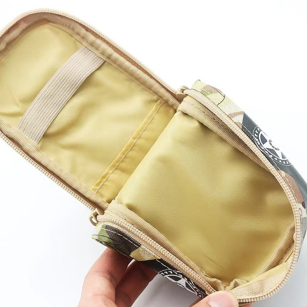 Camouflage Car Shaped Pencil Case - Large Capacity Stationery Organizer Pouch (Jungle camouflage) V888-ELOSUNG26526