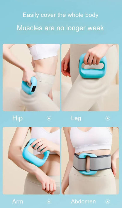 Portable Electric Muscle Relaxation Ring Massager - with Digital Display Blue V888-ELOSUNG26549