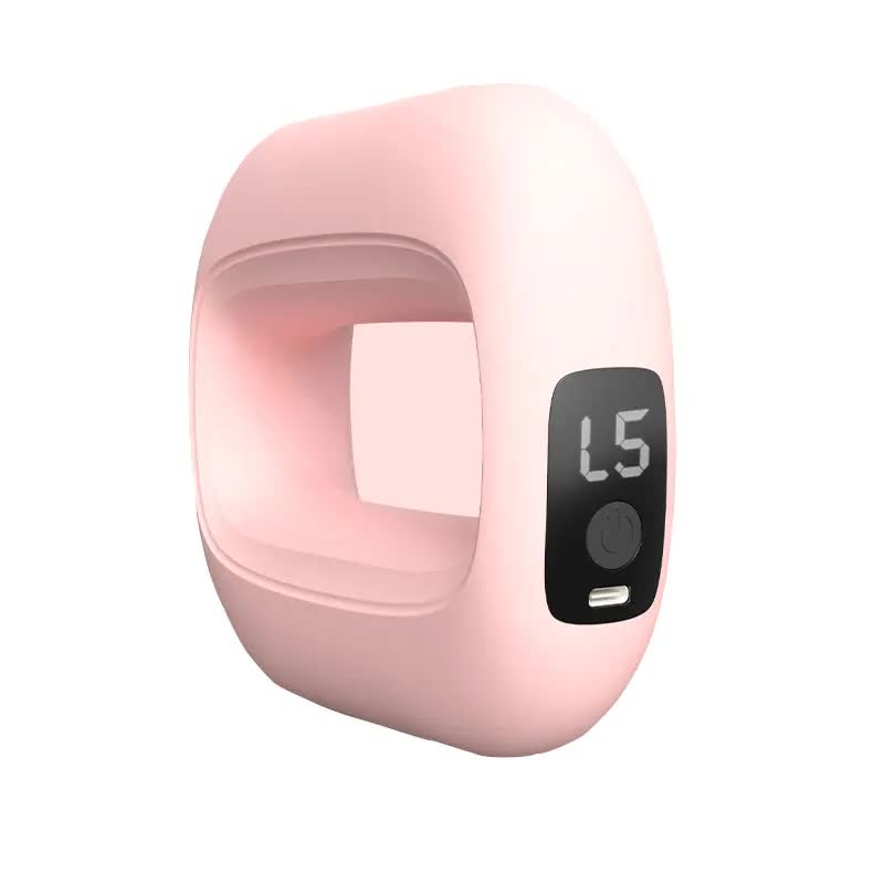 Portable Electric Muscle Relaxation Ring Massager - with Digital Display Pink V888-ELOSUNG26550