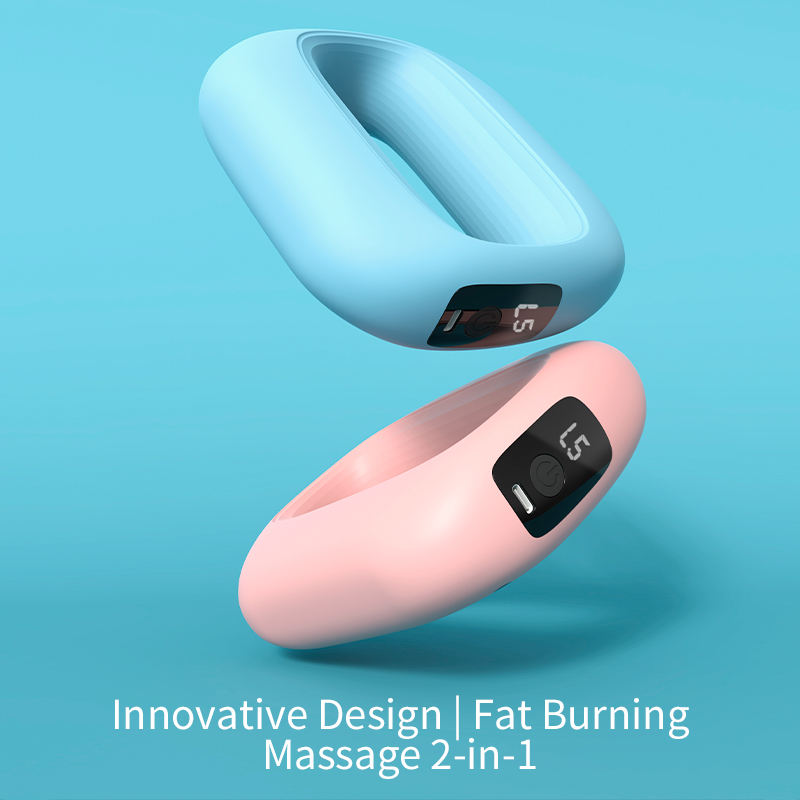 Portable Electric Muscle Relaxation Ring Massager - with Digital Display Pink V888-ELOSUNG26550
