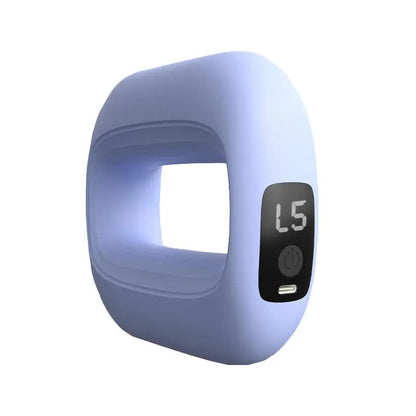 Portable Electric Muscle Relaxation Ring Massager - with Digital Display Purple V888-ELOSUNG26551