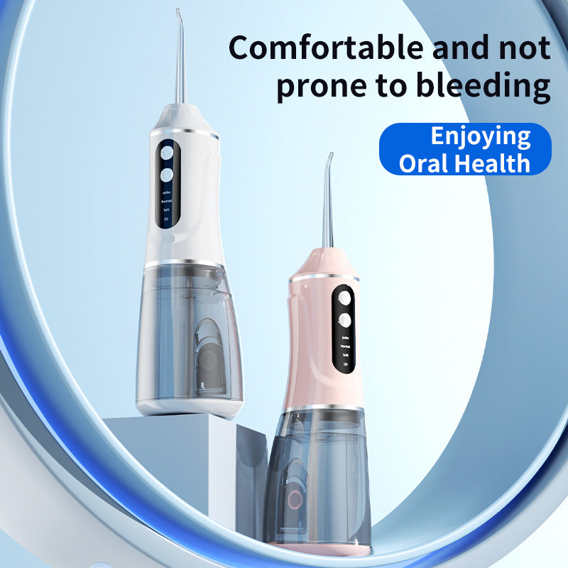 Portable Electric Oral Irrigator with 4 Nozzles 3 Pressure Modes - Blue V888-ELOSUNG26552