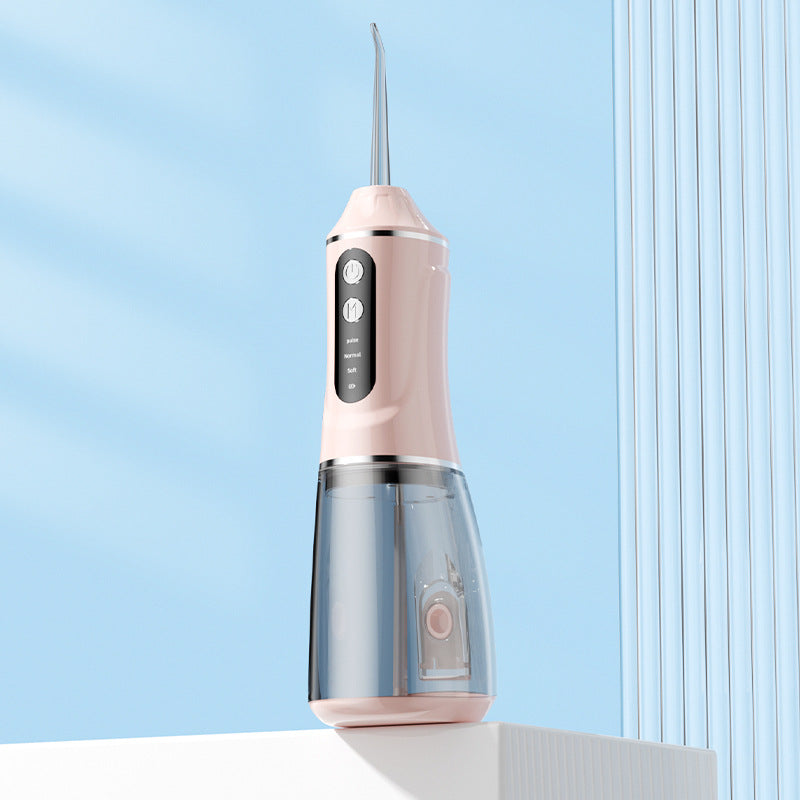 Portable Electric Oral Irrigator with 4 Nozzles 3 Pressure Modes - Pink V888-ELOSUNG26553