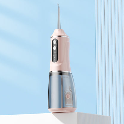 Portable Electric Oral Irrigator with 4 Nozzles 3 Pressure Modes - Pink V888-ELOSUNG26553