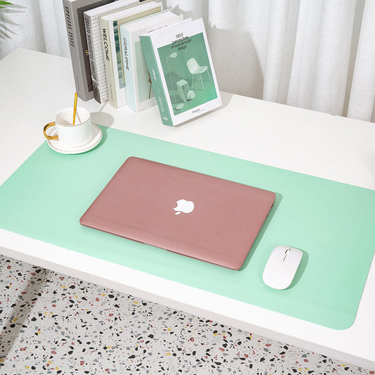 Green Extra-Large Leather Table Mat for Study & Work - Pad for Students & Office Use (100x50cm) V888-ELOSUNG26566
