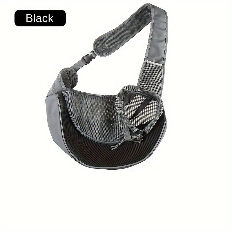 Black Portable Oxford Fabric Pet Carrier for Cats and Puppies (Size L) V888-ELOSUNG26572