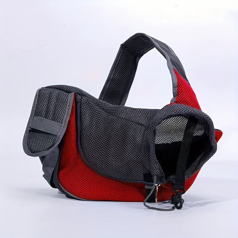 Red Portable Oxford Fabric Pet Carrier for Cats and Puppies (Size L) V888-ELOSUNG26573