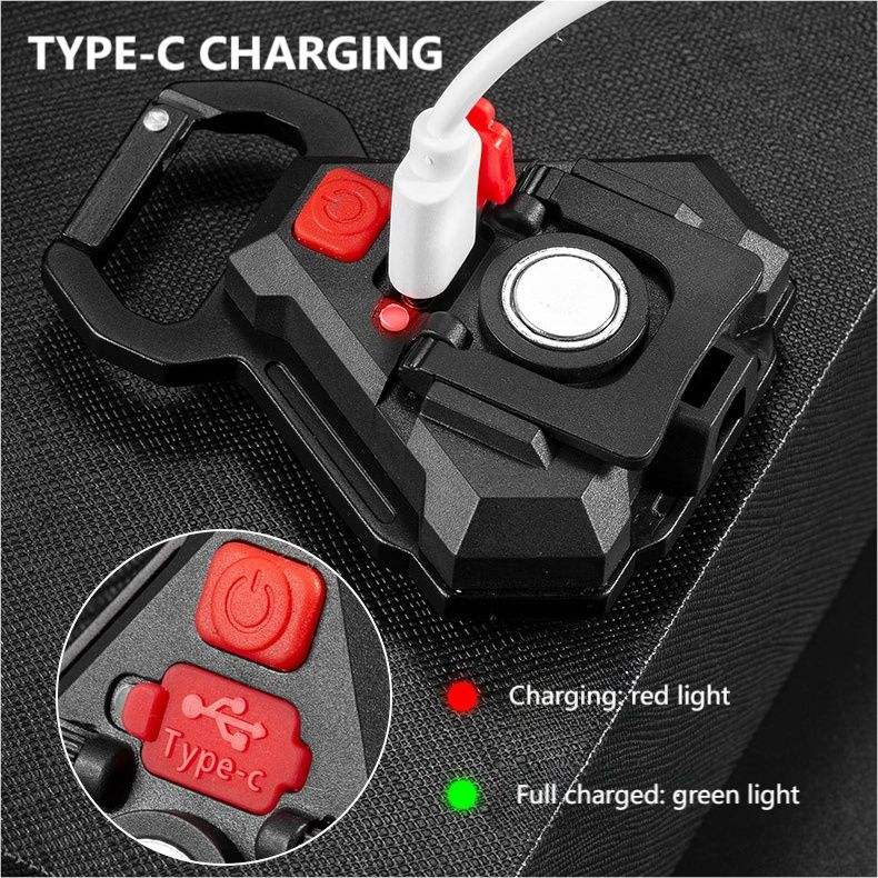 2 pcs Triangle Mini flashlight for outdoor and self-defense use V888-ELOSUNG26589