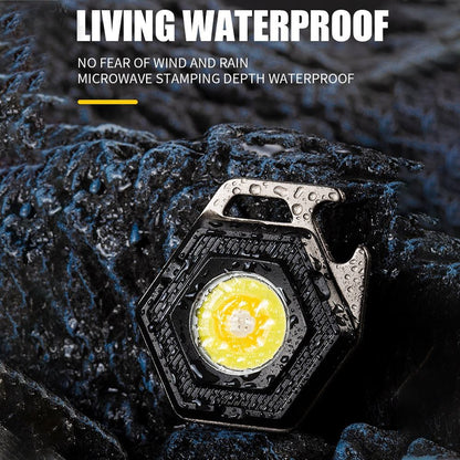 2 pcs Hexagon Mini flashlight for outdoor and self-defense use V888-ELOSUNG26590