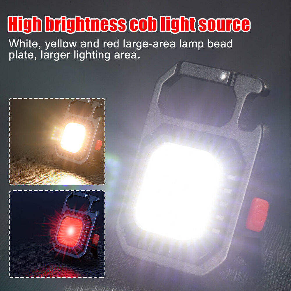 2 pcs Rectangle Mini flashlight for outdoor and self-defense use V888-ELOSUNG26591