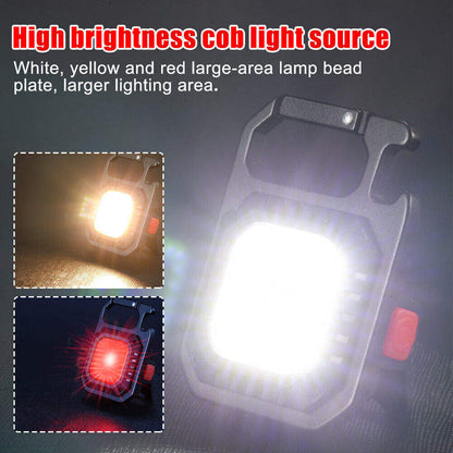 2 pcs Rectangle Mini flashlight for outdoor and self-defense use V888-ELOSUNG26591