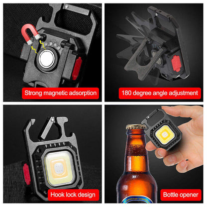 2 pcs Rectangle Mini flashlight for outdoor and self-defense use V888-ELOSUNG26591