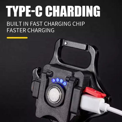 2 pcs Black Mini flashlight for outdoor and self-defense use V888-ELOSUNG26592