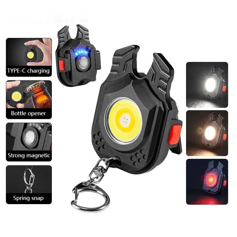 2 pcs Horn Mini flashlight for outdoor and self-defense use V888-ELOSUNG26593