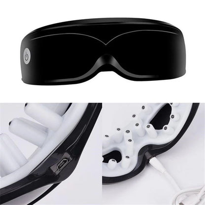White Touch-Control Rechargeable Heated Eye Massager for Daily Use V888-ELOSUNG26602
