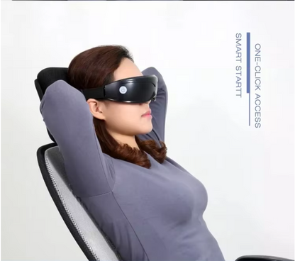 White Touch-Control Rechargeable Heated Eye Massager for Daily Use V888-ELOSUNG26602