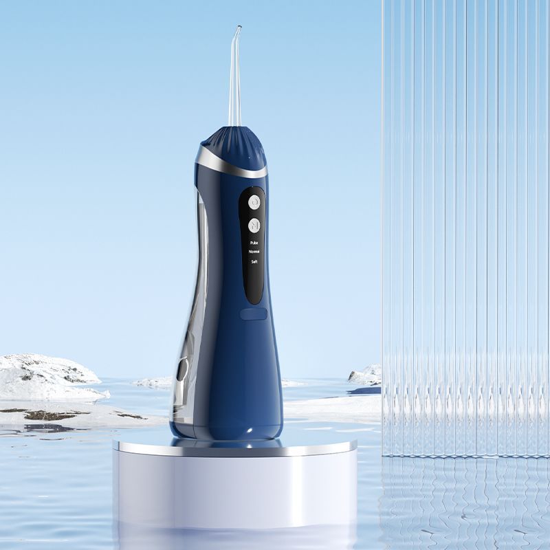 Blue Portable Ultrasonic Oral Irrigator with 3 Cleaning Modes Smart Teeth Cleaning Machine V888-ELOSUNG26608