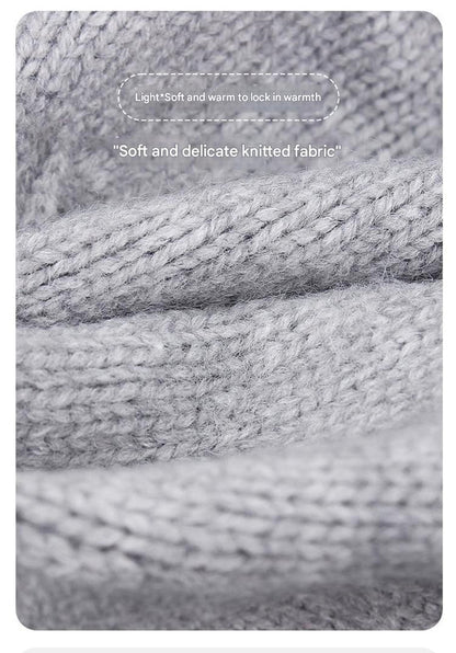 Blue Vintage Inspired Knitted Beret - Stretchy & Comfortable Wool Blend Cap V888-ELOSUNG26624