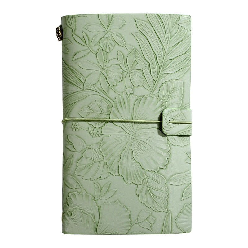 Green 2-Pack Vintage Floral Embossed PU Leather Journals - 192 Pages Each V888-ELOSUNG26649