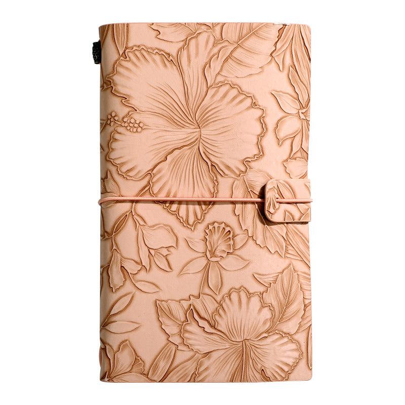 Pink 2-Pack Vintage Floral Embossed PU Leather Journals - 192 Pages Each V888-ELOSUNG26650