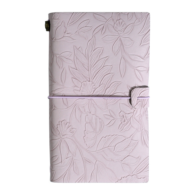Purple 2-Pack Vintage Floral Embossed PU Leather Journals - 192 Pages Each V888-ELOSUNG26653