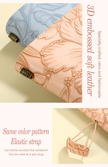 Purple 2-Pack Vintage Floral Embossed PU Leather Journals - 192 Pages Each V888-ELOSUNG26653