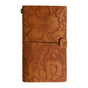 Brown 2-Pack Vintage Floral Embossed PU Leather Journals - 192 Pages Each V888-ELOSUNG26654