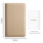 Beige PU Leather Zippered Photo Album - Holds 240 3 Prints" V888-ELOSUNG26657