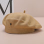 Camel Vintage Inspired Knitted Beret - Stretchy & Comfortable Wool Blend Cap V888-ELOSUNG26661