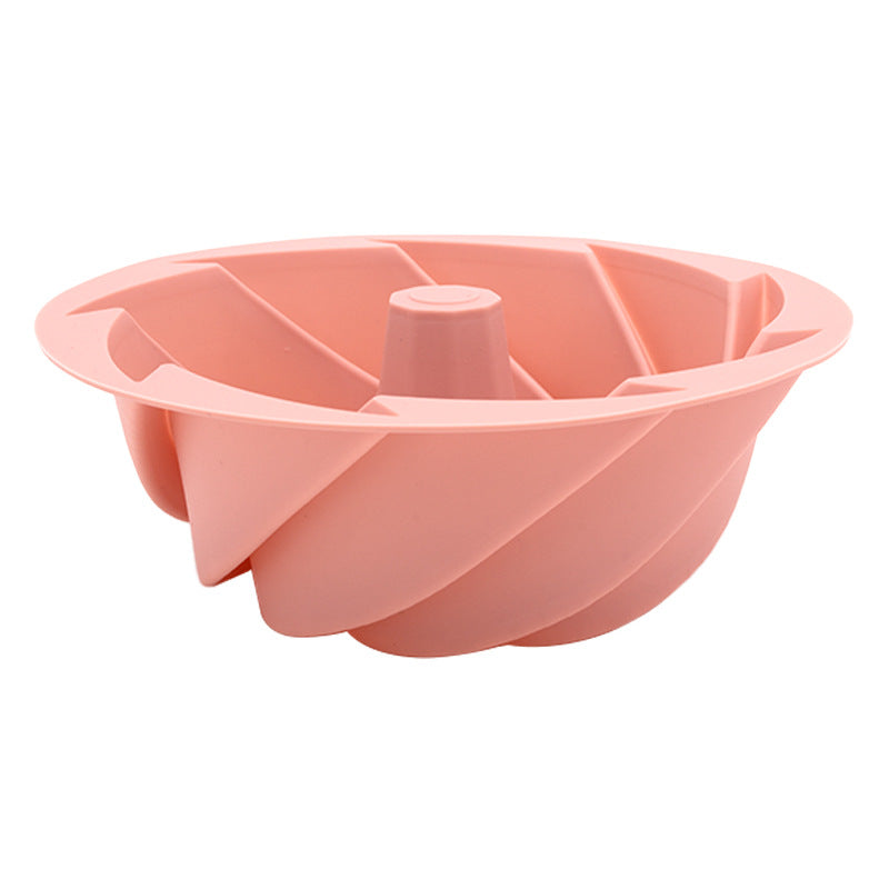 Pink Non-Stick Silicone Cyclone Cake Pan Set (10 Molds) - Perfect for Desserts V888-ELOSUNG26672