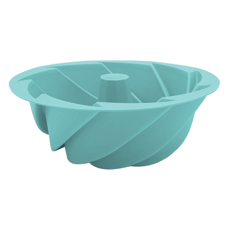 Green Non-Stick Silicone Cyclone Cake Pan Set (10 Molds) - Perfect for Desserts V888-ELOSUNG26673
