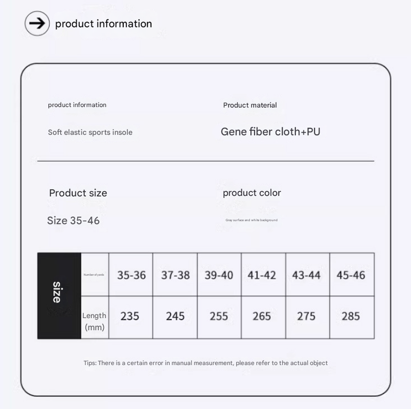 5 pcs 4D Cloud Technology Shoe Inserts - High Rebound, Super Soft, Breathable, Athletic Support (size : V888-ELOSUNG26676