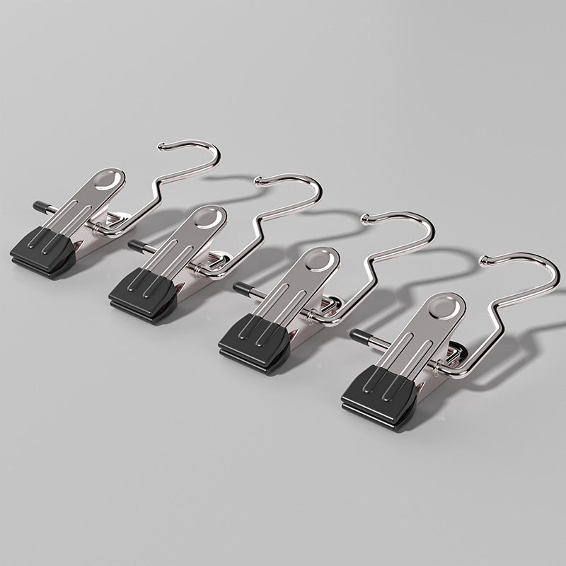 Black Stainless Steel Hanging Clips (35 PCS) - Strong Grip for Pants, Hats, Socks, Laundry V888-ELOSUNG26685